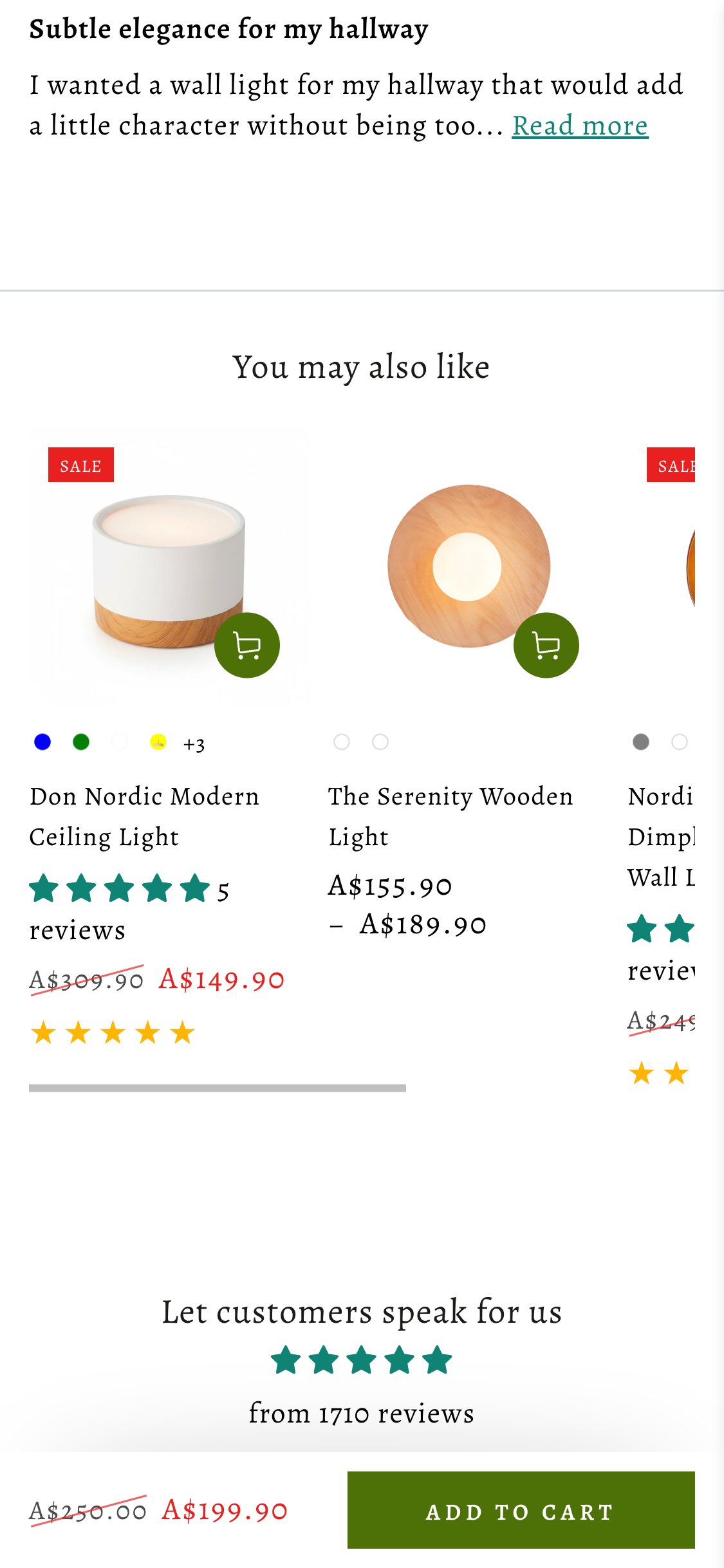 Hugbel PDP — '5.00 out of 5 / Based on 3 reviews' product-level only